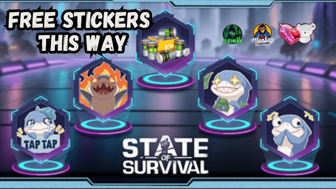 БЕСПЛАТНЫЕ наклейки и биокапсулы State of Survival!