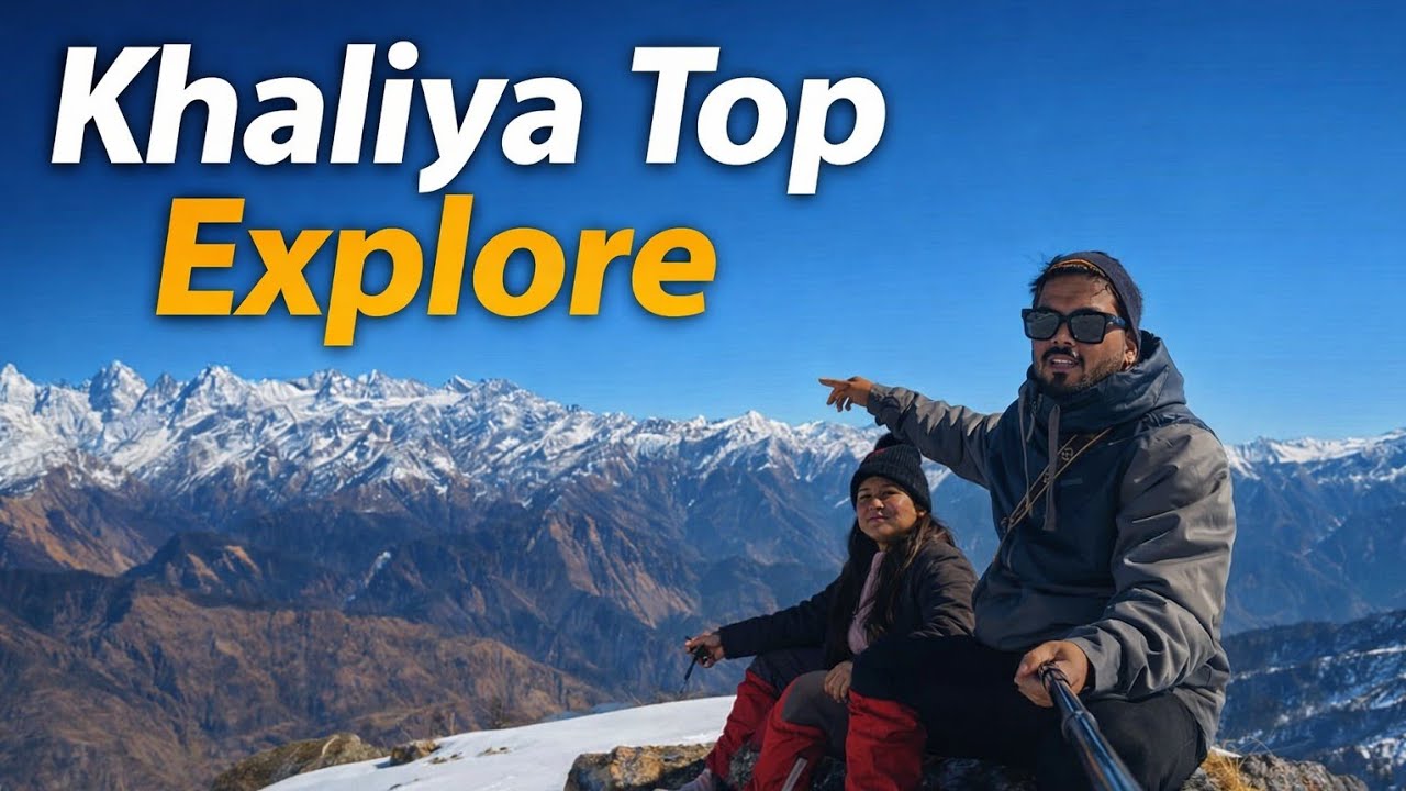 Khaliya Top Trek 🥶 In winter | Pahadi Lifestyle vlog Ep-4  @tripsense 