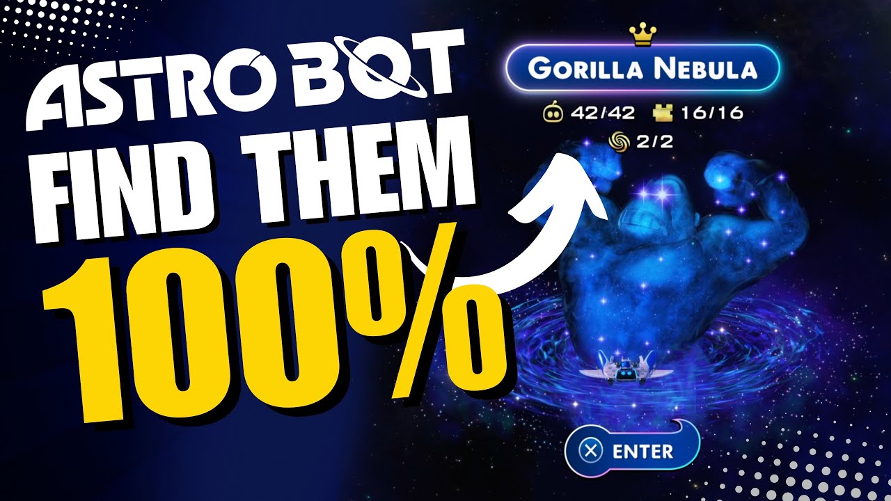 🤖 Find All Collectibles! - Astro Bot Gorilla Nebula 100% Full Guide