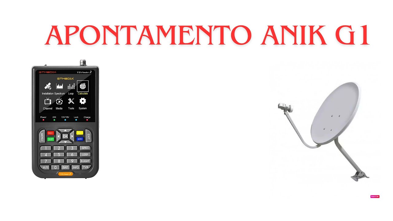 Apontamento Anik G1 banda ku.