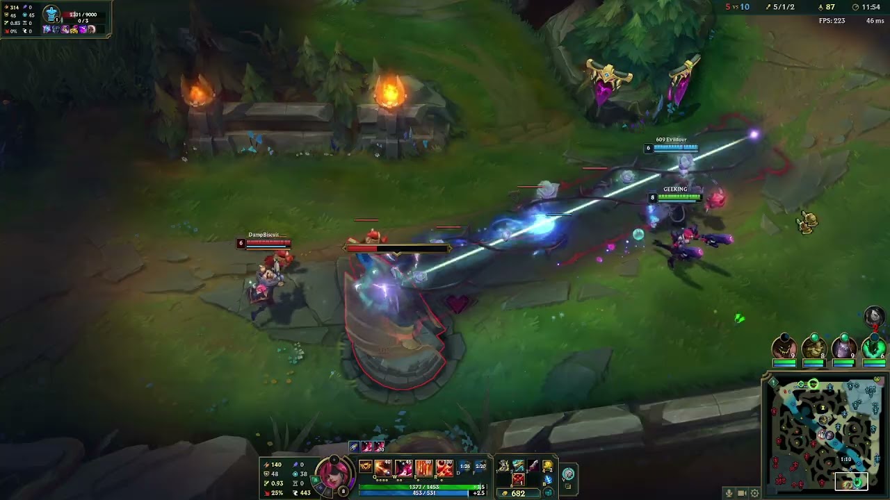 Missfortune adc commentary, with friends.