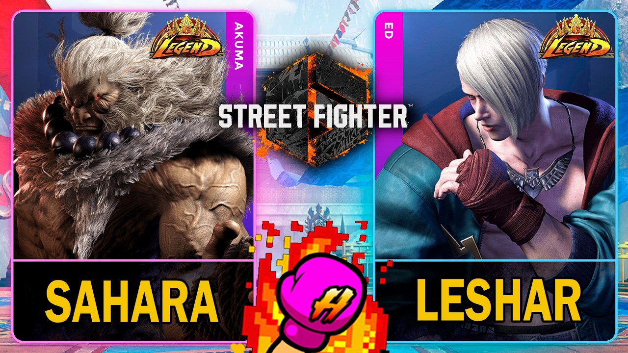 SF6 Sahara (AKUMA) VS LeShar (ED)🥊Street Fighter 6🥊スト6🥊4K 60ᶠᵖˢ
