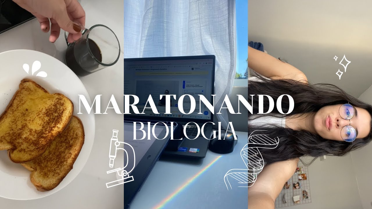 study vlog | maratona de biologia 🧬✨