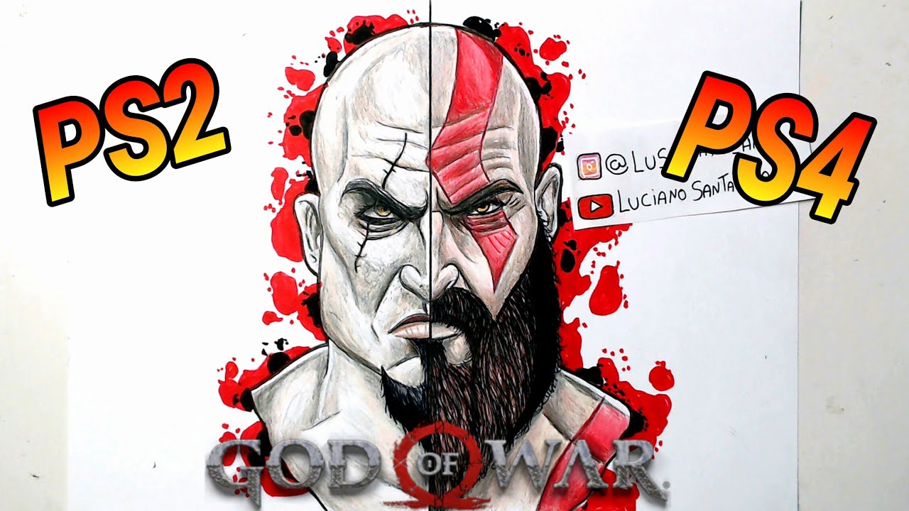 COMO DESENHAR O KRATOS PASSO A PASSO  / Como dibujar a Kratos de God of War