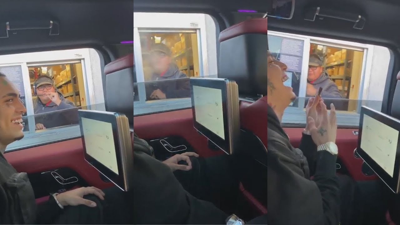 Lil Pump Really Got Drive Thru Employee To Hit The Blunt AT WORK