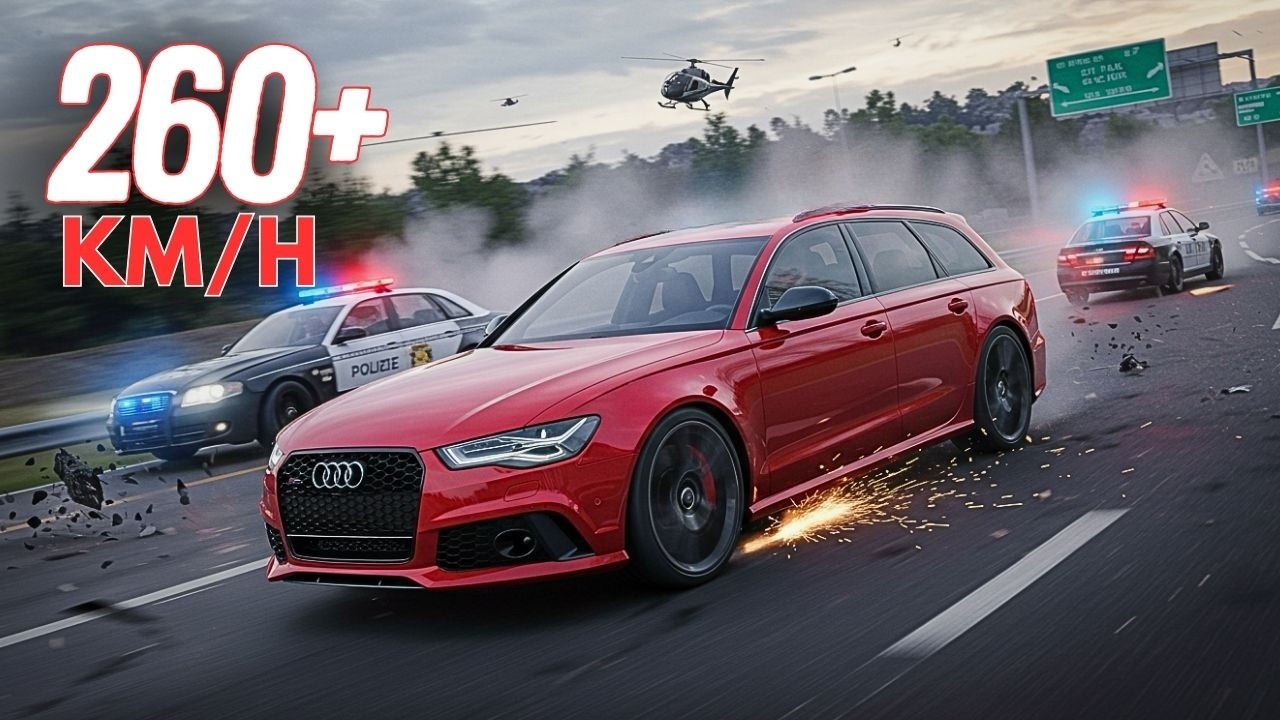 Полиция против Audi RS6 (560 л.с.) — САМЫЕ БЕЗУМНЫЕ полицейские погони на видеорегистраторе!