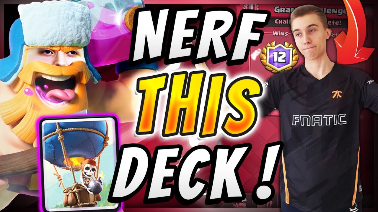UNSTOPPABLE! NERF THIS LUMBERJACK BALLOON DECK! — Clash Royale