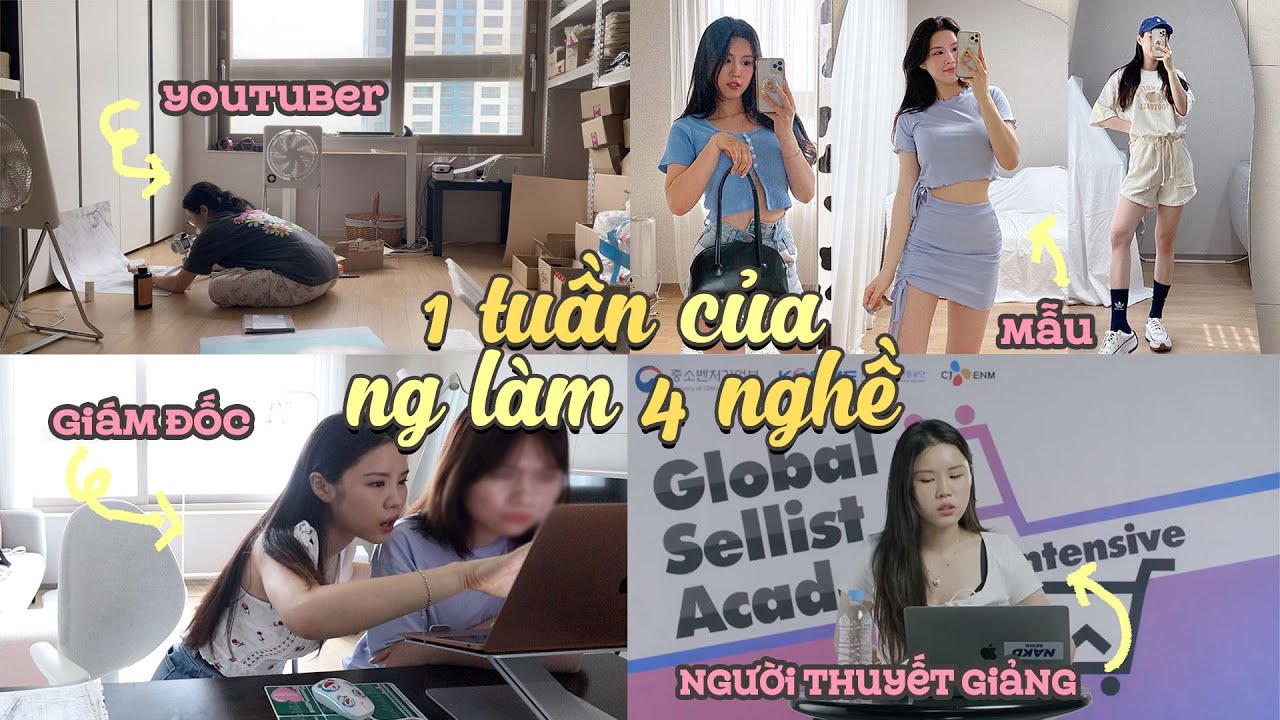 1 tuần của người làm 4 nghề👗👩🏻‍🏫🧰📹