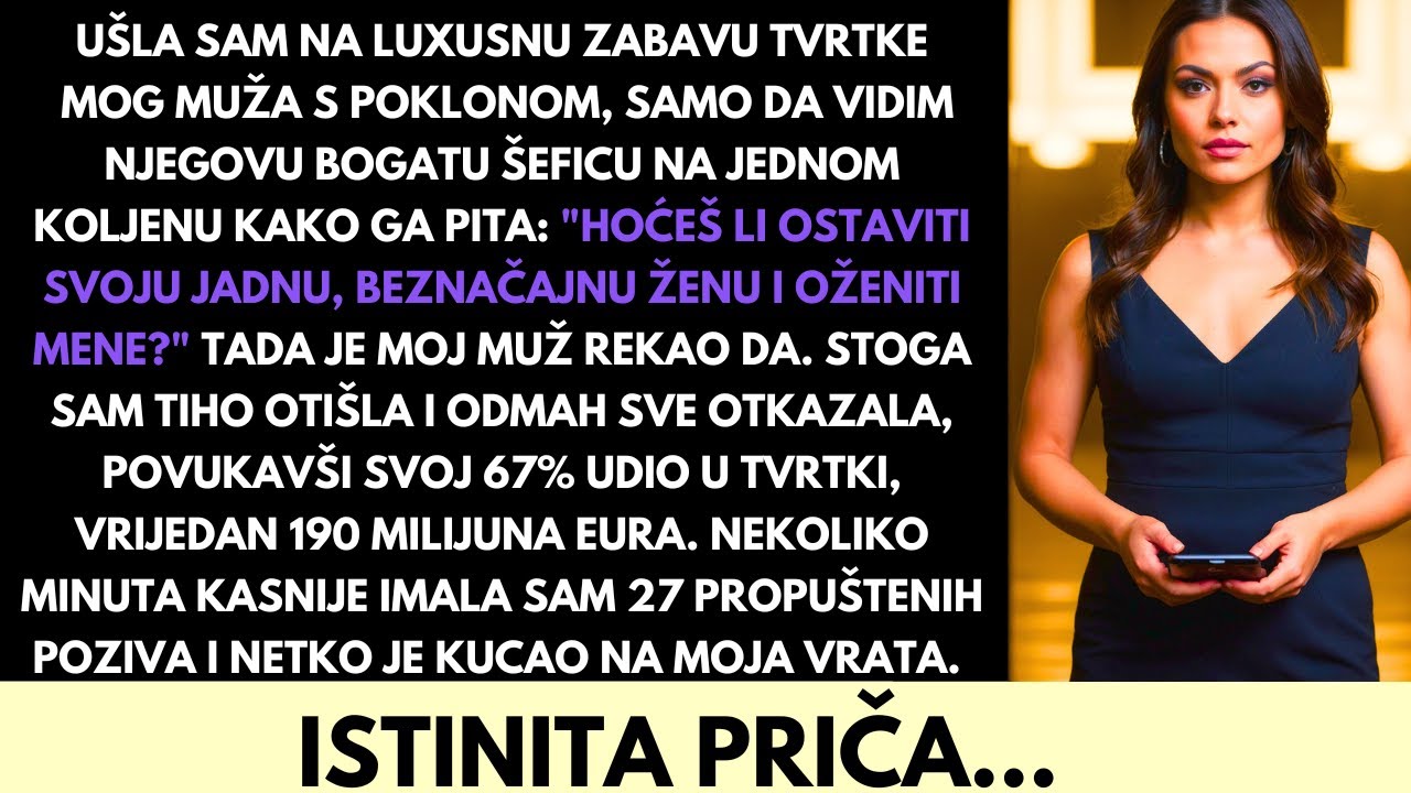 Na Luksuznoj Zabavi Moga Supruga Njegov Šef Mu Je Zaprosio — Ja Sam Otišla s $207 Milijuna