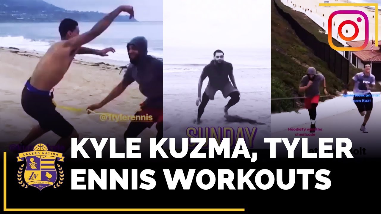 Lakers Summer Workouts With Kyle Kuzma and Tyler Ennis