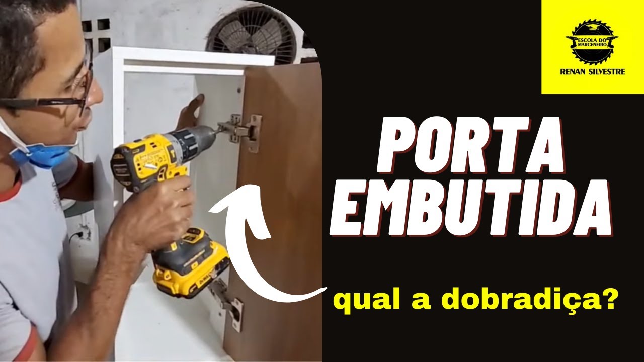 Como fazer um armário com porta embutida