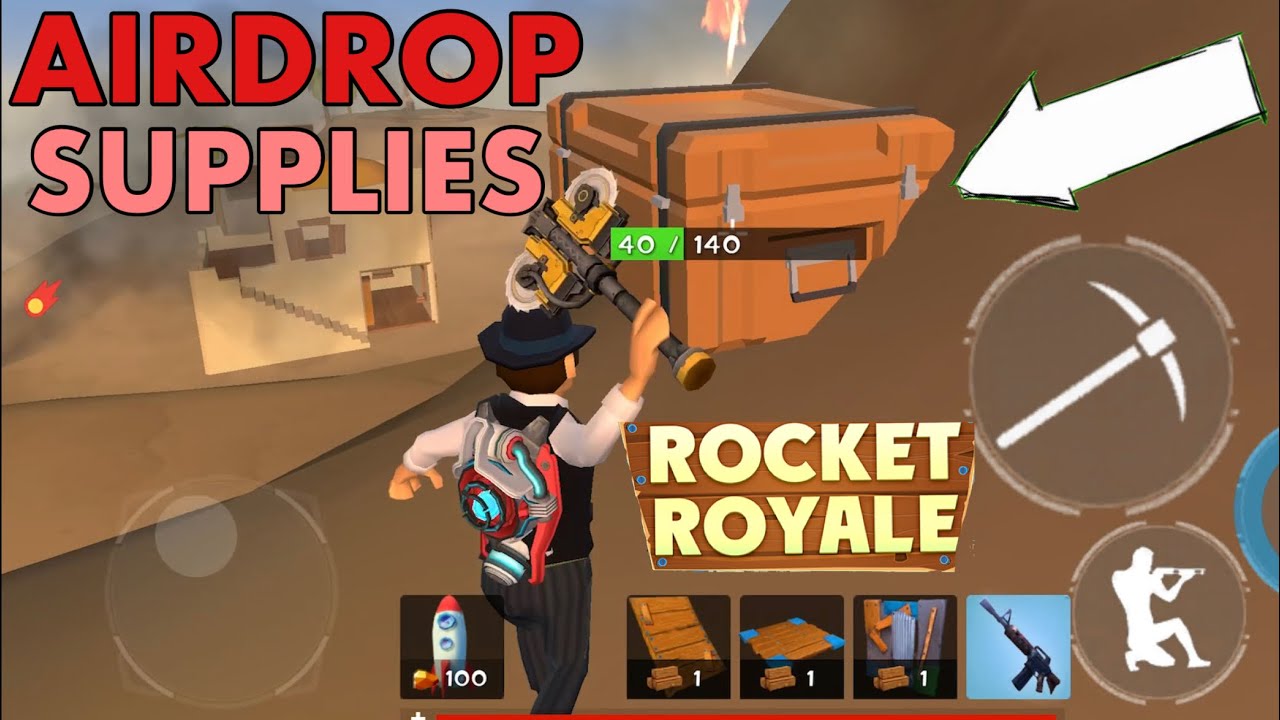 Rocket Royale MYSTERY AIRDROP SUPPLIES - Android Gameplay #28