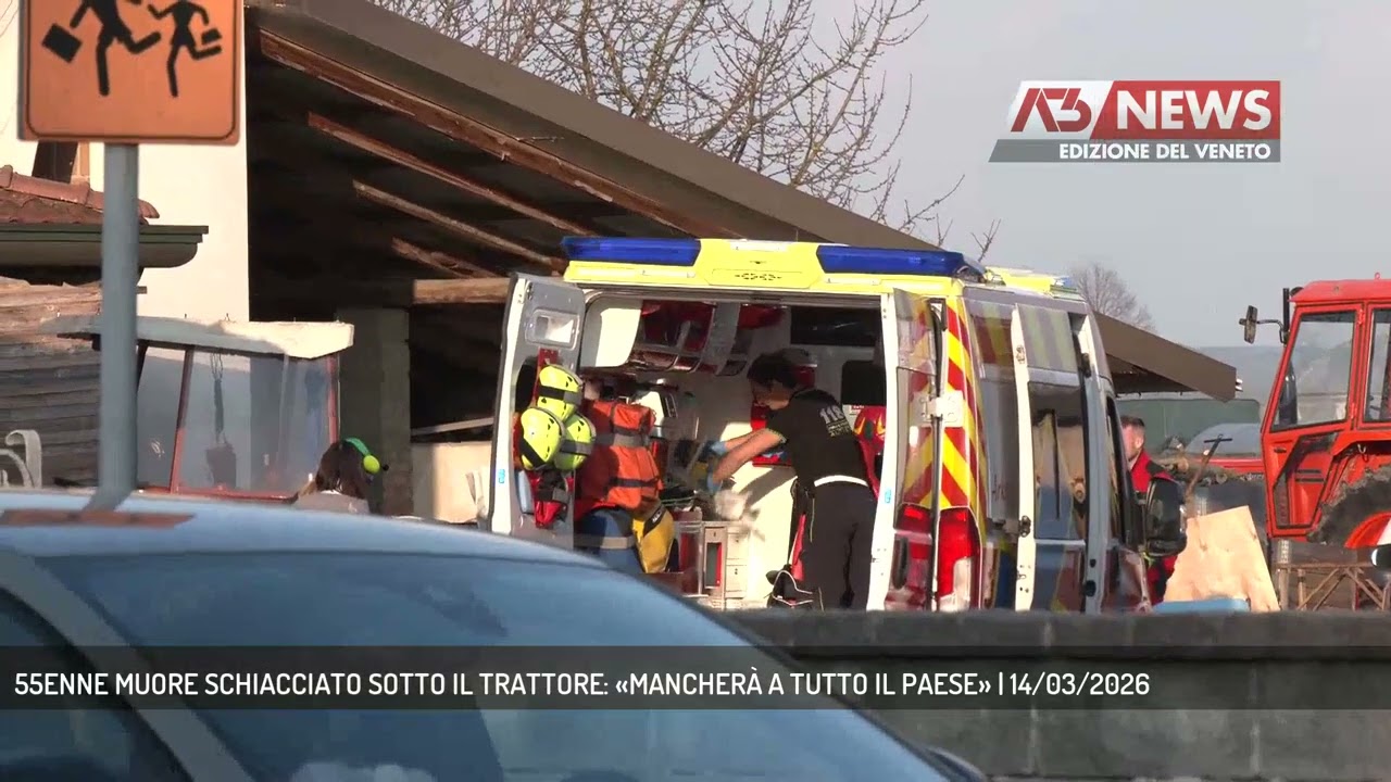 55ENNE MUORE SCHIACCIATO SOTTO IL TRATTORE: «MANCHERÀ A TUTTO IL PAESE» | 14/03/2026
