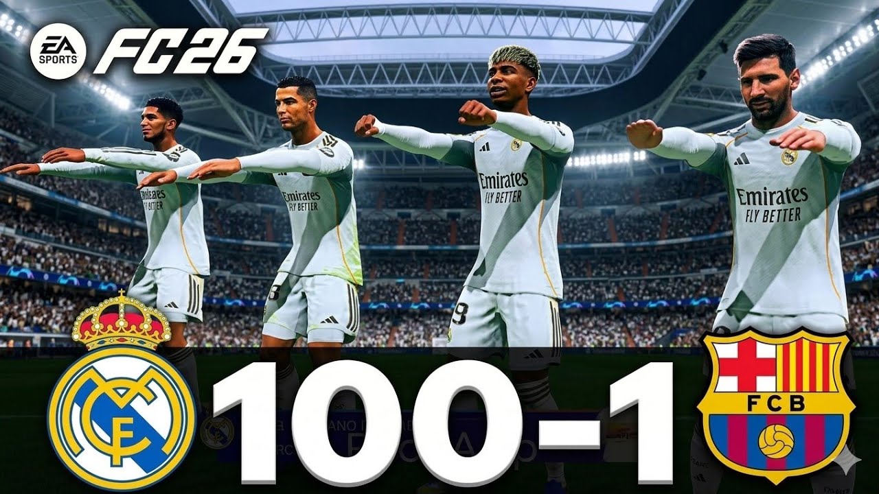 RONALDO, MESSI, LAMINE YAMAL, MBAPPE, ALL BEST PLAYERS IN THE WORLD PLAYING TOGETHER| SOCCERFC FC26 