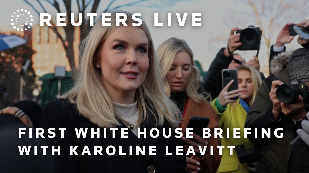 LIVE: White House press secretary Karoline Leavitt holds first briefing