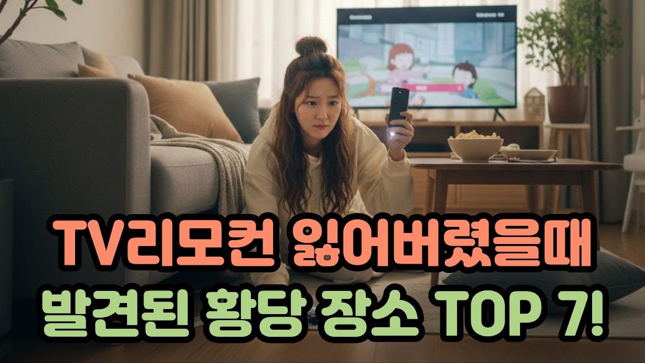 tv리모컨 잃어버렸을때 발견된 황당 장소 TOP 7! 티비 리모컨 없을때 여긴 꼭 확인하세요