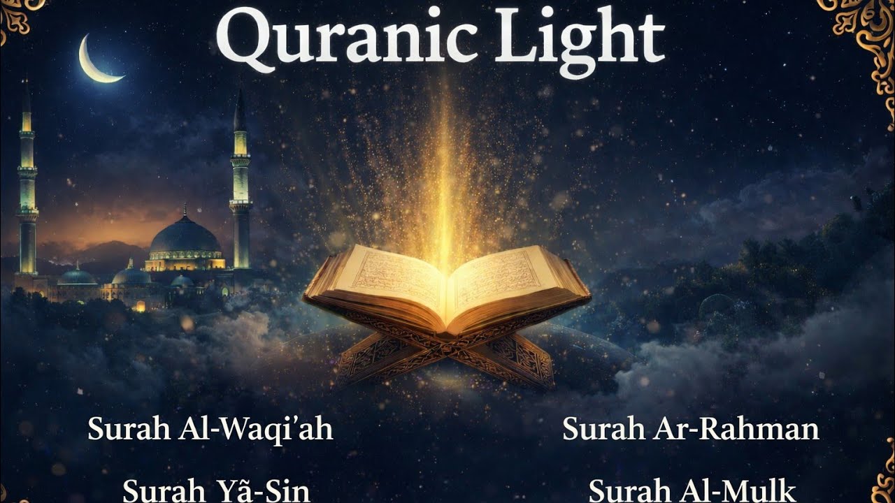 Listen to the Qur’an at Night  Al-Waqiah, Ar-Rahman, Al-Mulk & Ya-Sin