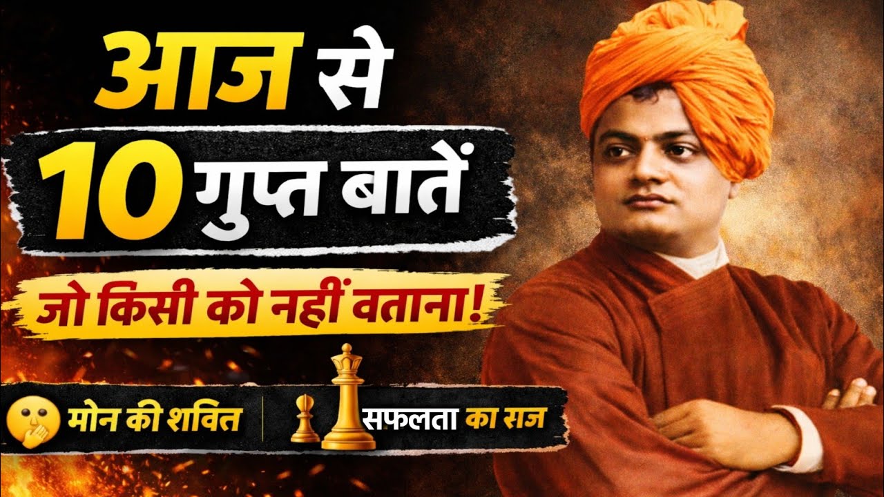 सफल बनना है? ये 10 बातें किसी को मत बताना | Vivekananda Motivation