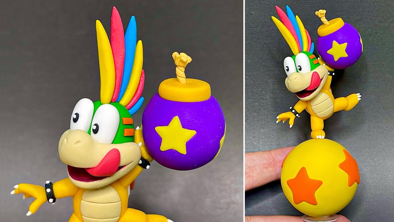 Making Lemmy Koopaling from Super Mario | Polymer Clay