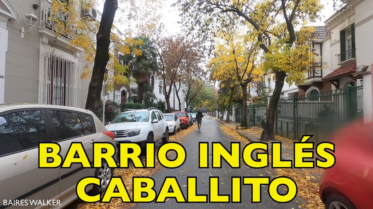 [4K] Buenos Aires Rain Walk - Caminando bajo la lluvia / Barrio Inglés (Caballito) - Buenos Aires