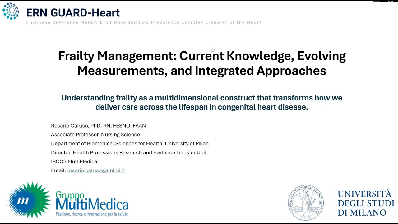 ERN GUARD-Heart webinar 30: Exploring Frailty in Congenital Heart Disease Patients