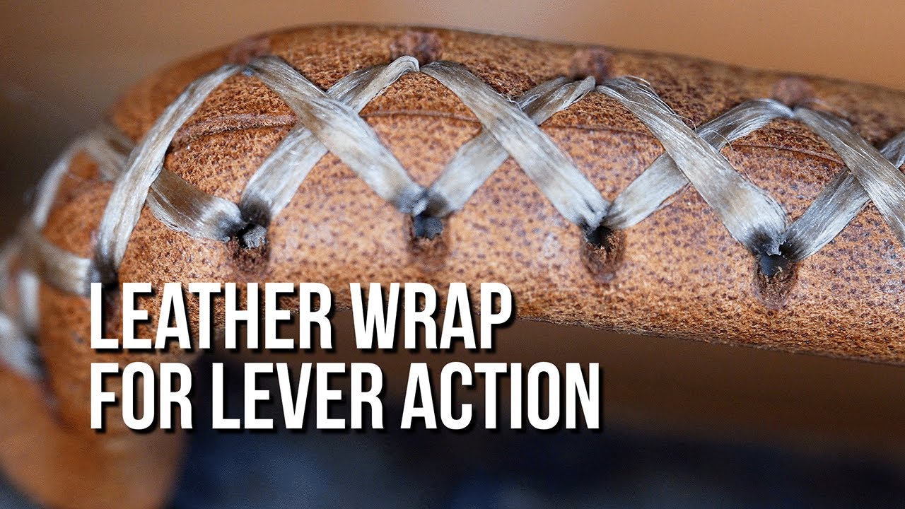 Installing a Leather Wrap on a Lever Action