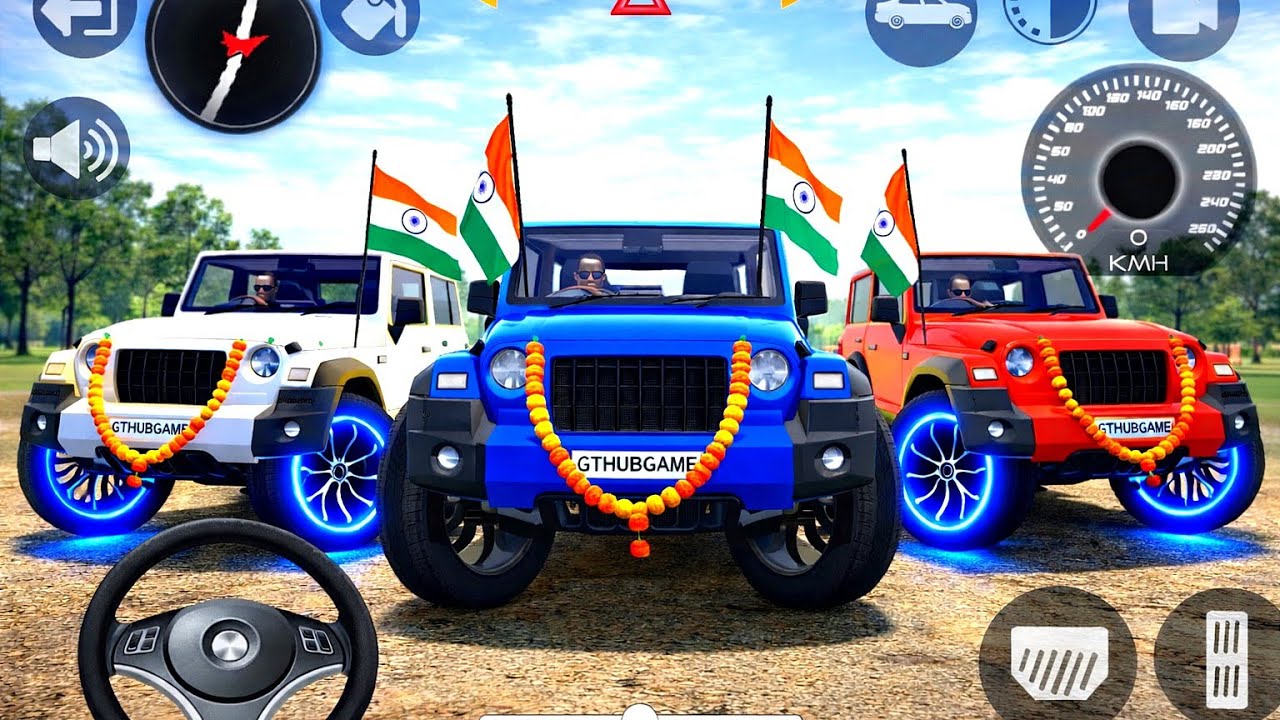 Modified Mahindra Thar😈Games:Indian Blue Thar (Gadi Wala Games) Car Game Android Game - #2025