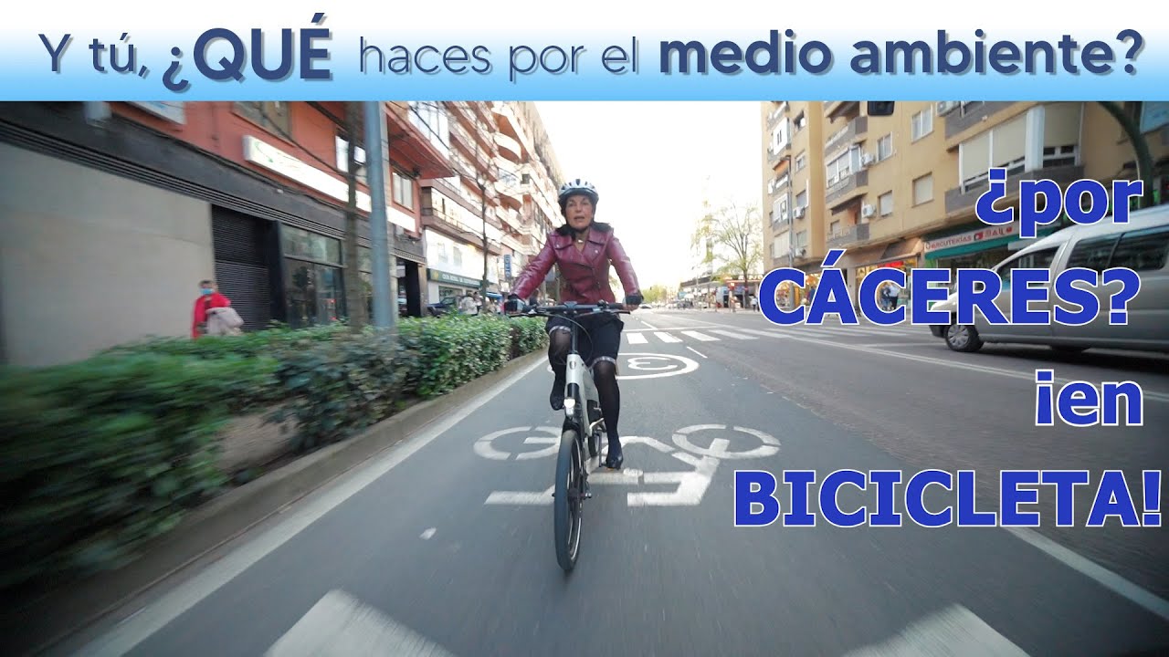 Por Cáceres... ¡En bicicleta!