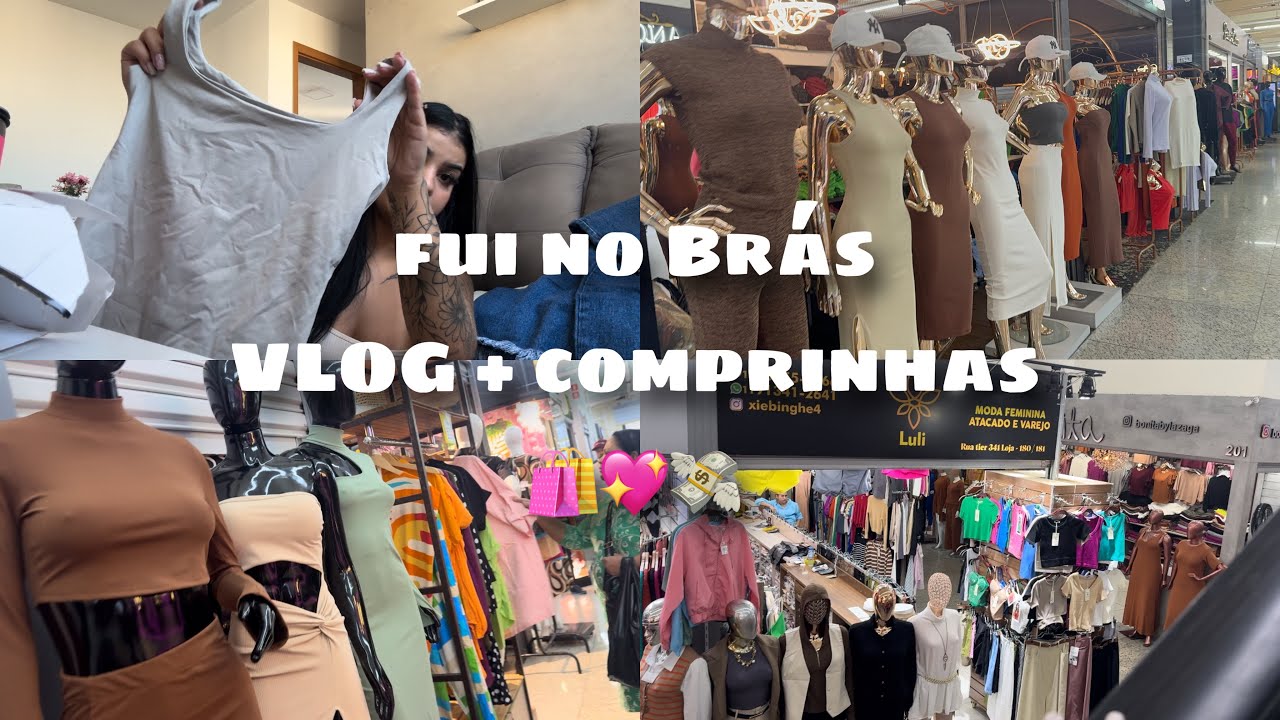 VLOG | indo no Br&aacute;s de manh&atilde; + comprinhas 🛍️💖