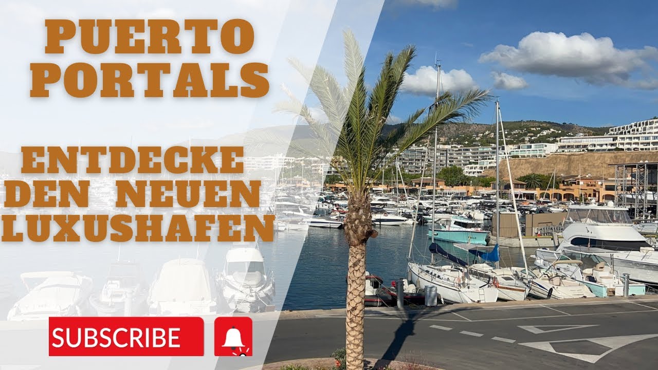 Entdecke mit 💚 mir den neuen Luxushafen von Puerto Portals bei diesem Rundgang! Ton leider schlecht!