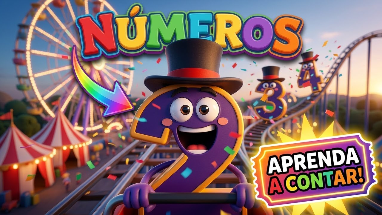 🎪 NÚMEROS NO PARQUE 🎡 | Aprenda a Contar os números com Música e Diversão | Bellguinha Kids