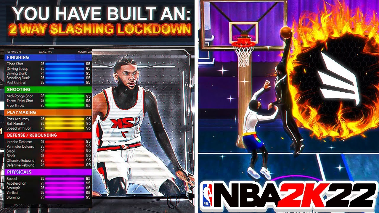 THIS 2-WAY SLASHING LOCKDOWN BUILD IS UNSTOPABBLE IN THE NBA 2K22 COMP STAGE + BEST LOCKDOWN BADGES!