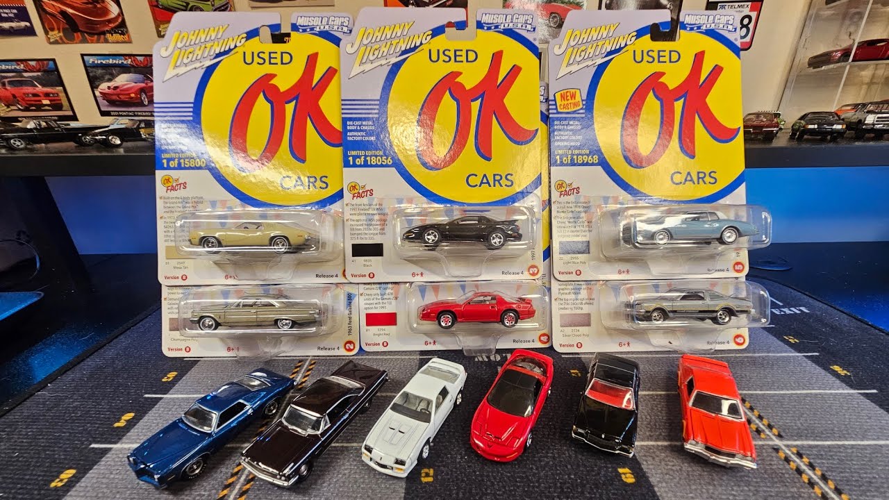 OK Used Cars! Johnny Lightning 2021 Release 4 Versions A and B - Full Set!