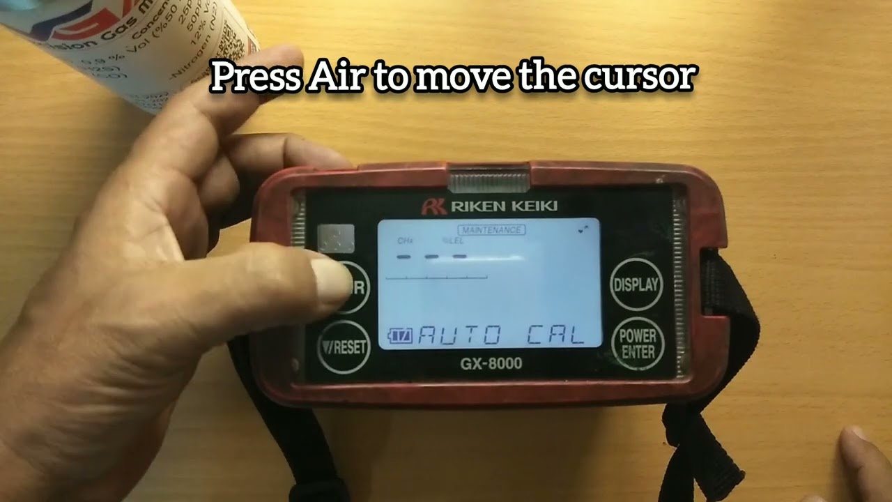 How to adjust Calibration value RIKEN KEIKI GX-8000#gas#calibration#value