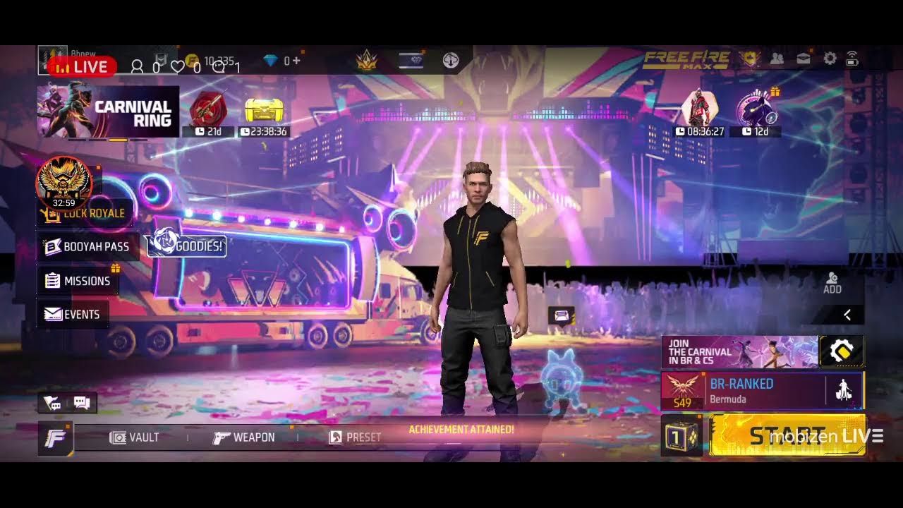 free fire livestream chill and relax