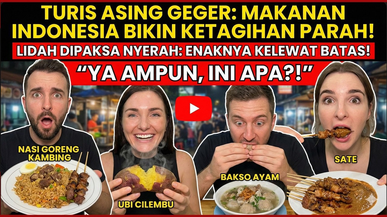 BULE GEGER! Buang Sendok & Nekat Makan Bakso Pakai Tangan Kosong Saking Enaknya!