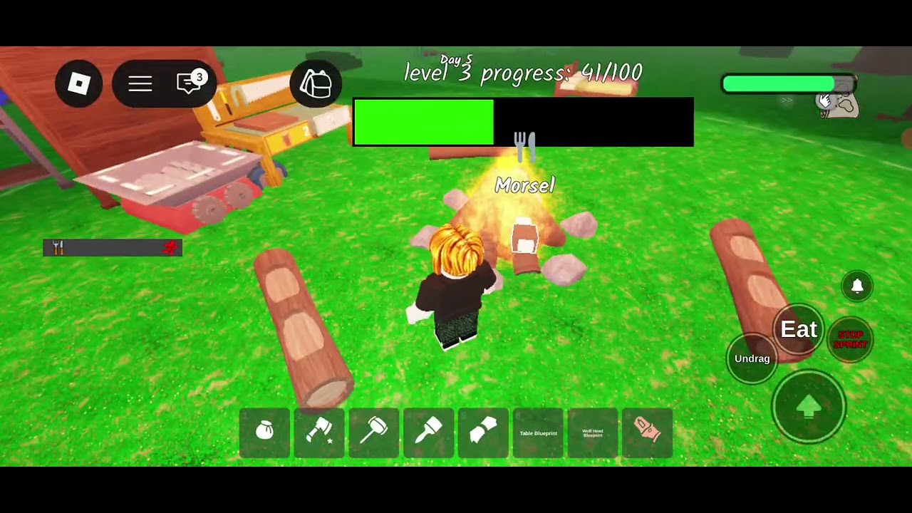 I am playing  99 nights in the forest with pros