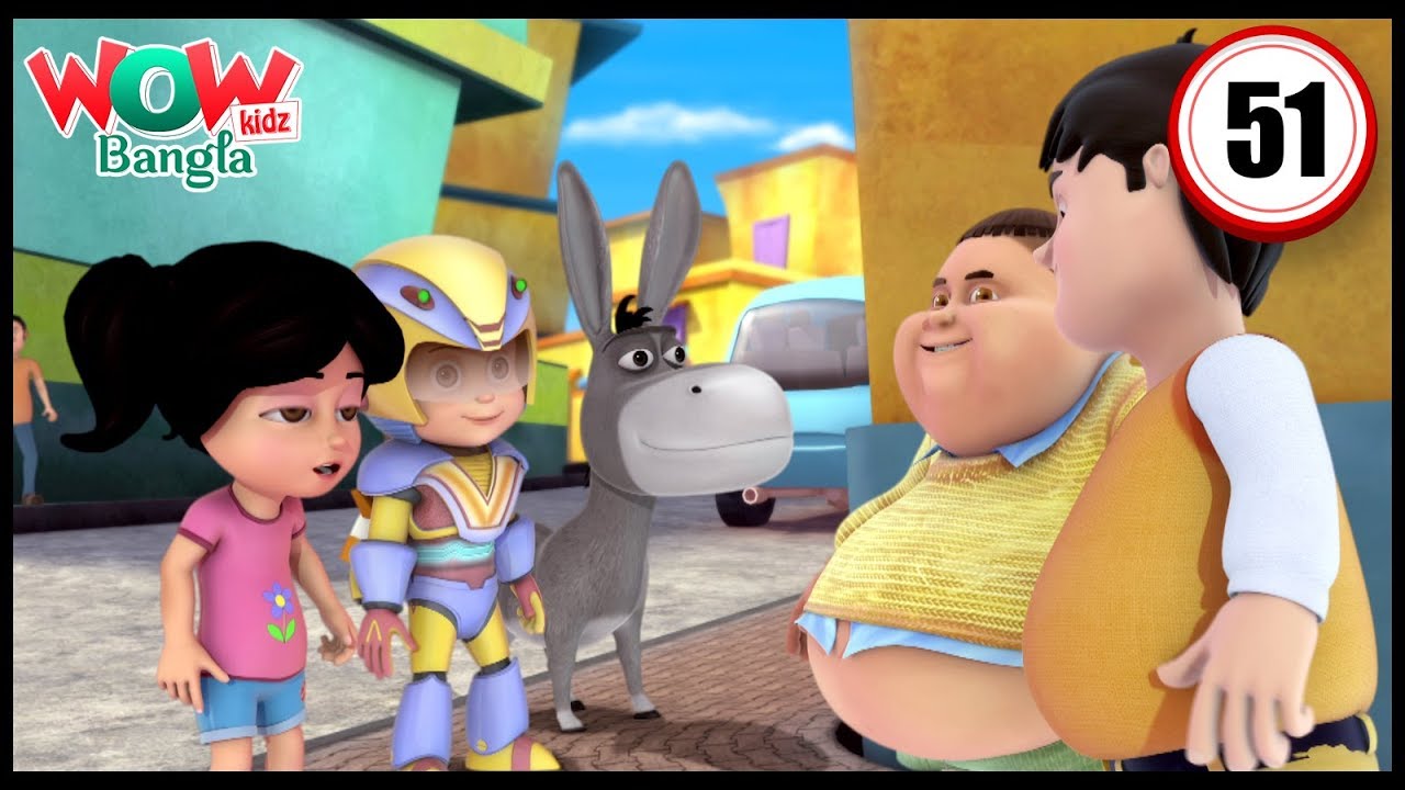Gintu Meets Chintu |  Vir: The Robot Boy | Bengali stories | Bangla Cartoons | Wow Kidz Bangla