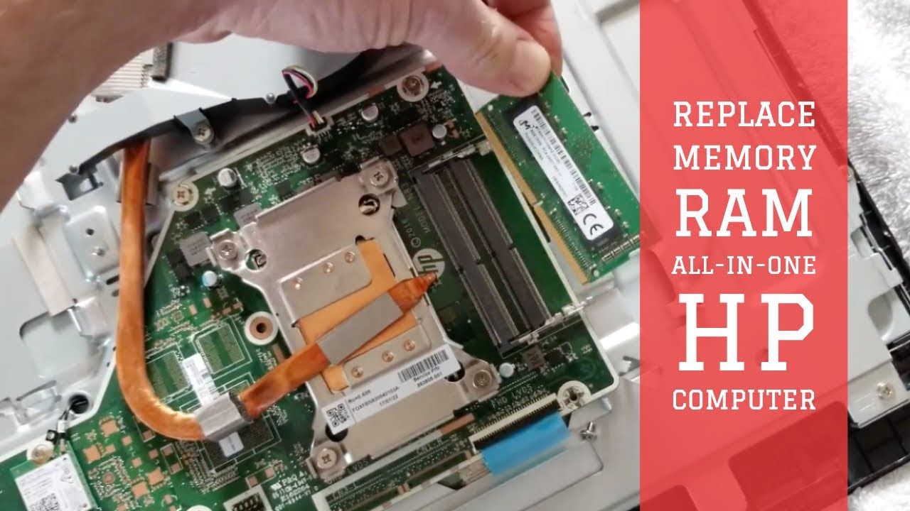 Remove Replace Upgrade RAM In HP All In One Desktop Computer