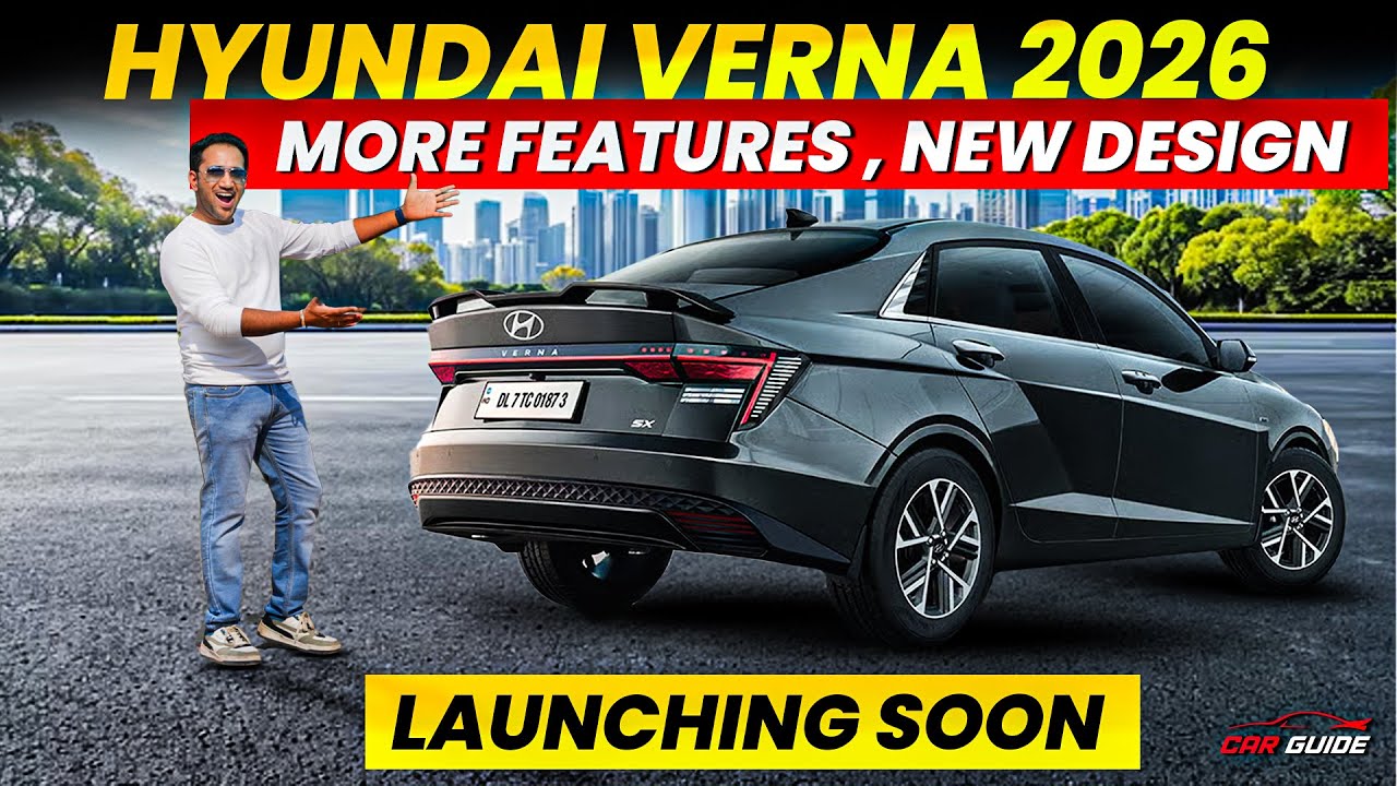 NEW Hyundai Verna 2026 Spied 🔥 Launch Soon 🔥 Skoda Slavia & VW Virtus Rival 🤯