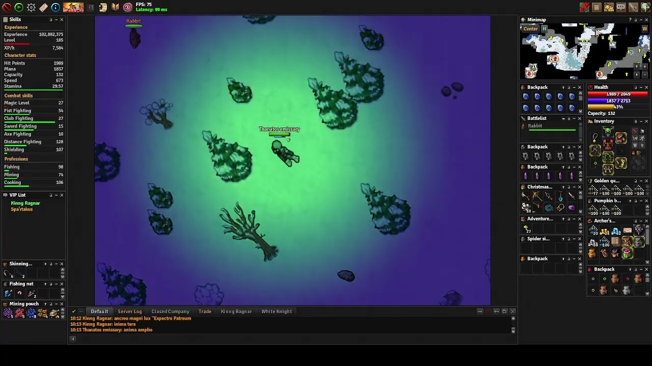 Medivia - Grim Adept Tower - Boss  Master Zegrath - Premium Account