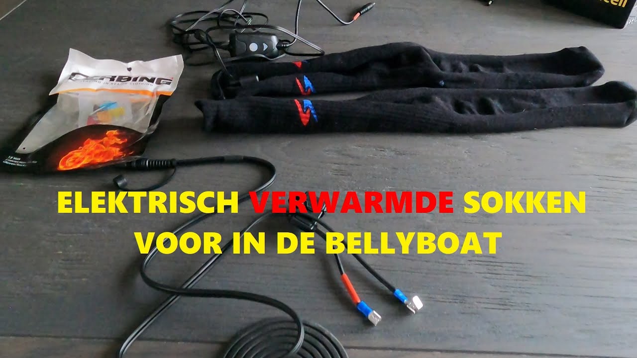 22 12 2022 Elektrisch verwarmde sokken voor gebruik in de bellyboat