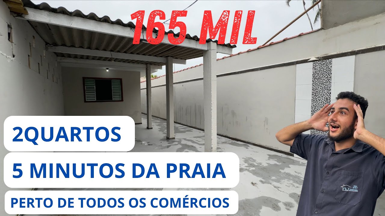 (vendido) CASA POR 165 MIL ACEITANDO ENTRADA E PARCELAS EM ITANHAEM 