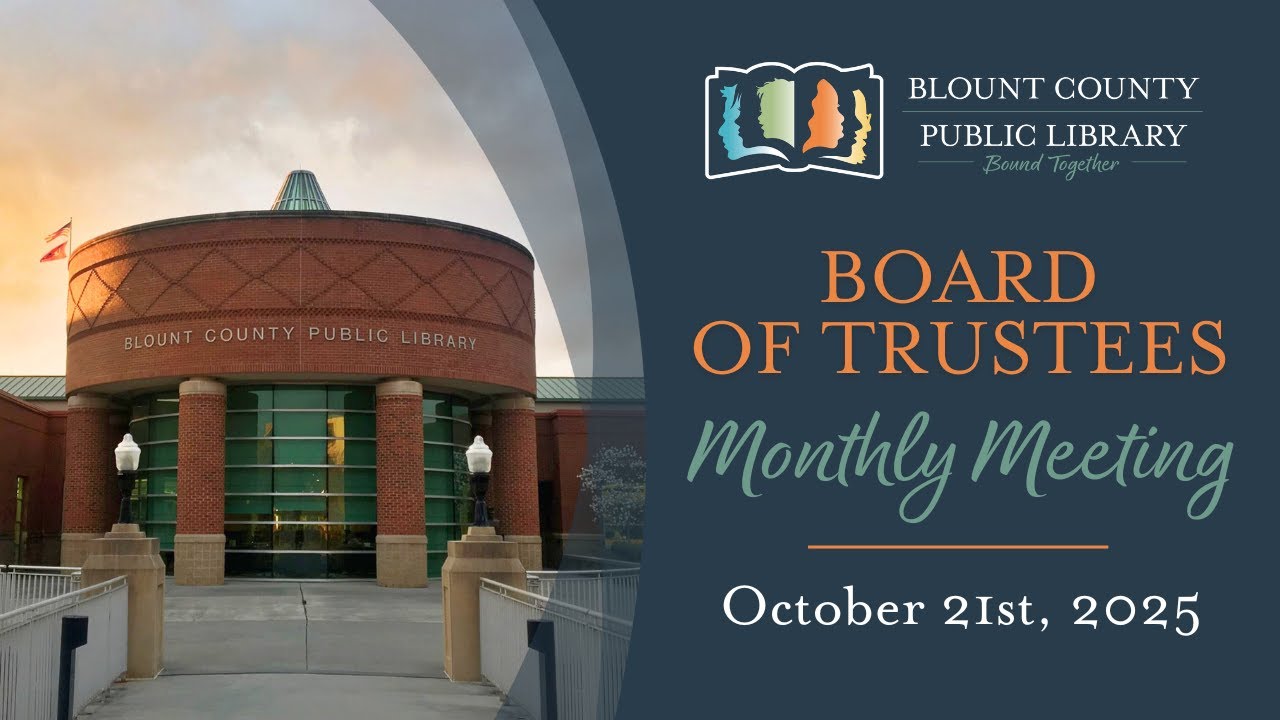 BCPL Board of Trustees Meeting October 21st, 2025