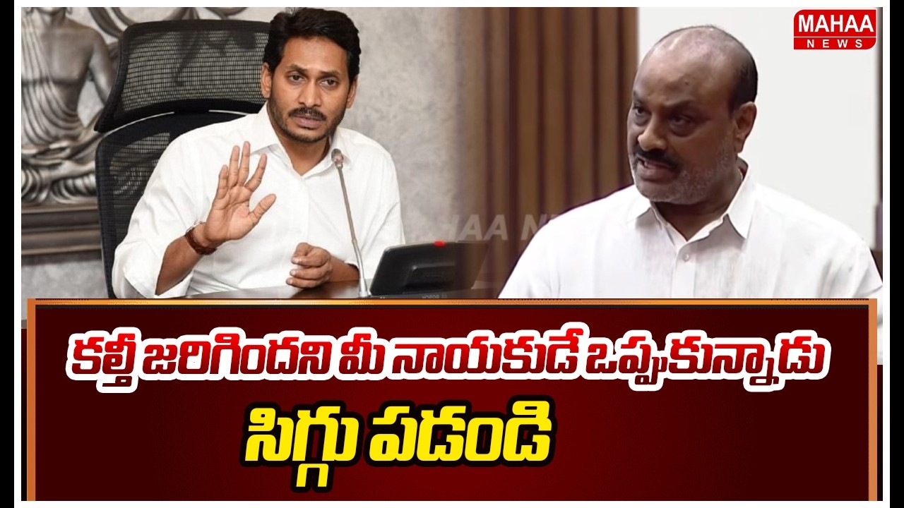కల్తీ జరిగిందని మీ నాయకుడే ఒప్పుకున్నాడు సిగ్గు పడండి | Minister Atchannaidu | Mahaa News