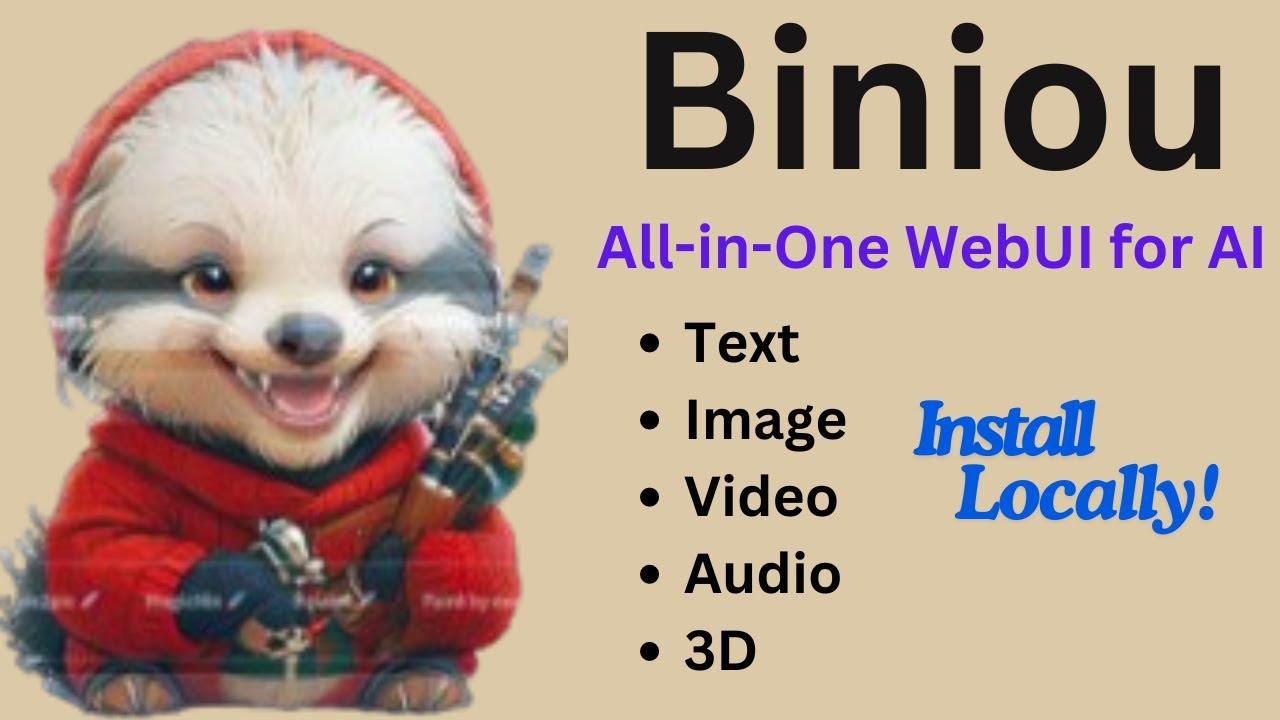 Biniou - Generate Text, Video, Image, Music, 3D Locally - Free and Private