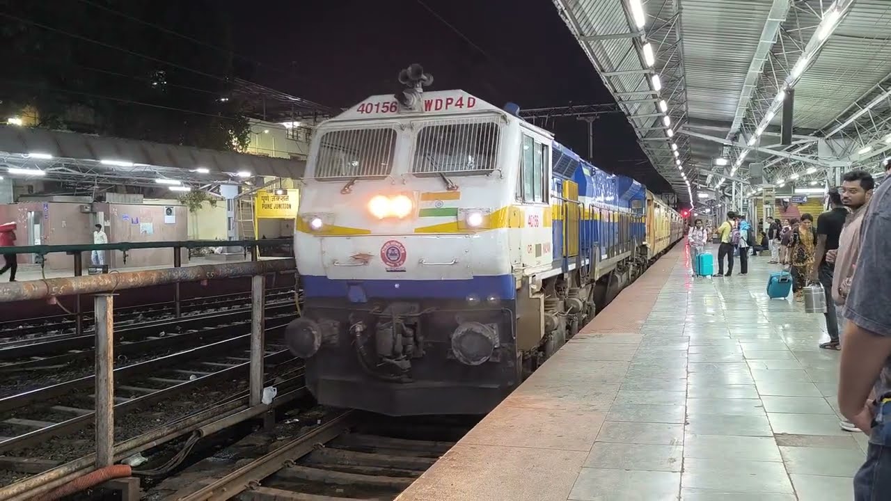 A Wonderful Bhor Ghat journey during Night from Pune Jn to Mumbai CSMT in 11140 HPT-CSMT EXPRESS.