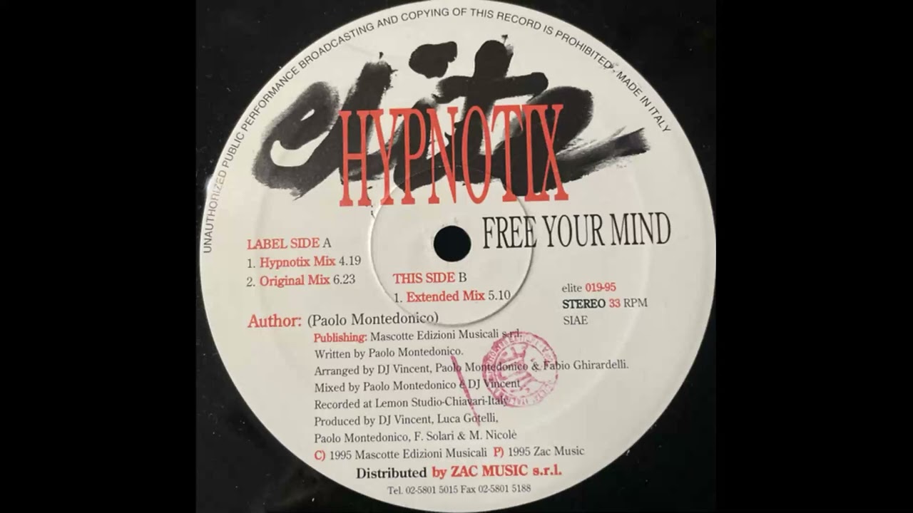 Hypnotix - Free Your Mind (Extended Mix) [1995]