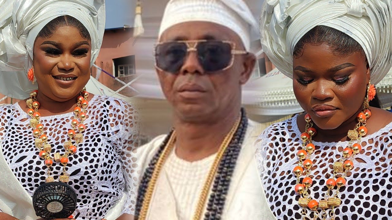 LOOKING HOT & SEXY! MOMENT OBA ONIBA & HIS WIVES STEPS DOWN WITH #100M ATTIRE & JEWELRY @ROYAL...