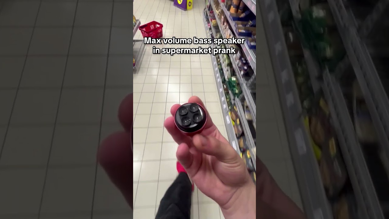 Max Volume Bass Speaker In Supermarket Prank